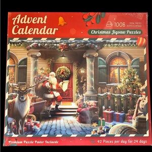 NEW Christmas Advent Calendar Jigsaw Puzzle. 1008 Pcs Christmas Countdown